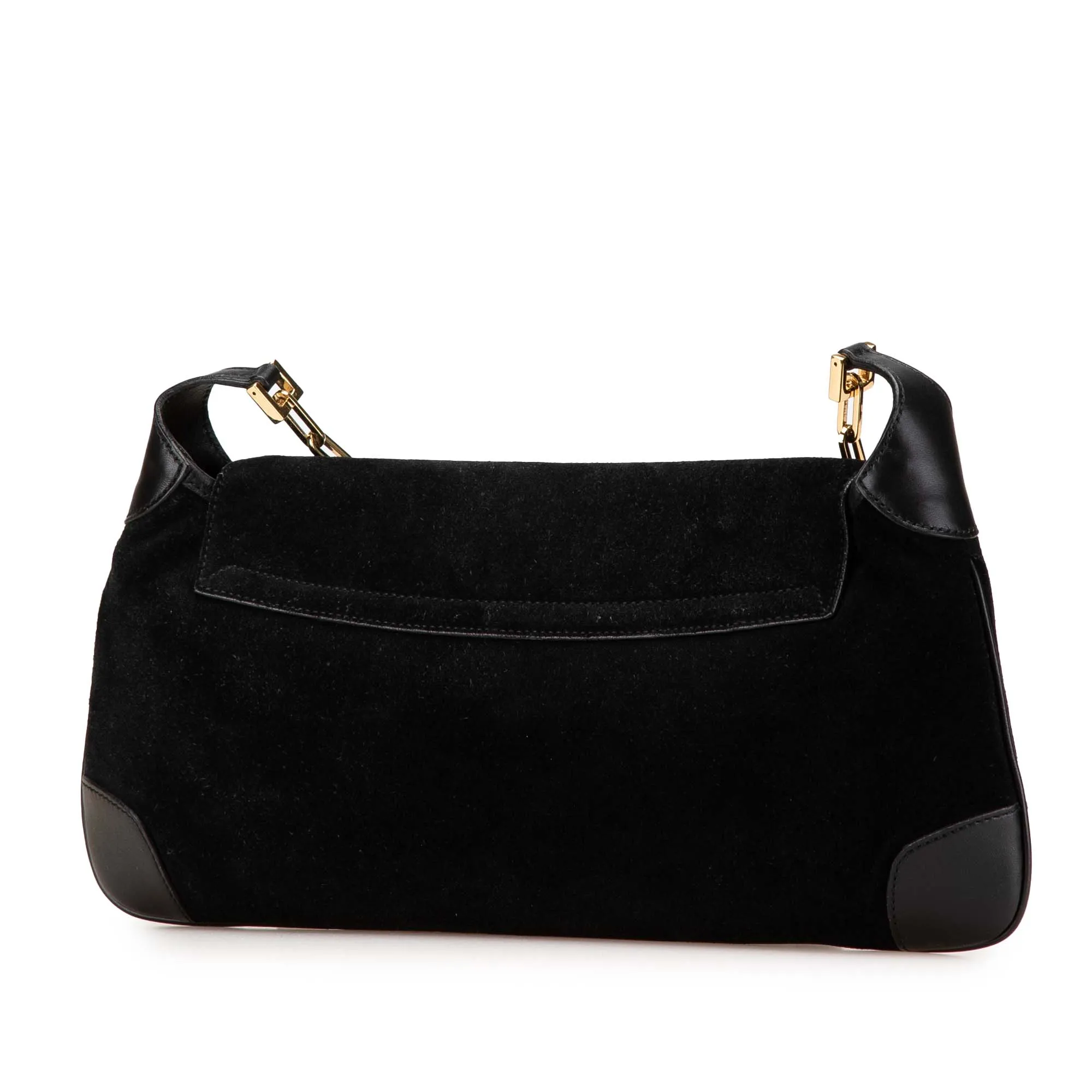 Suede Tiger Head Shoulder Bag