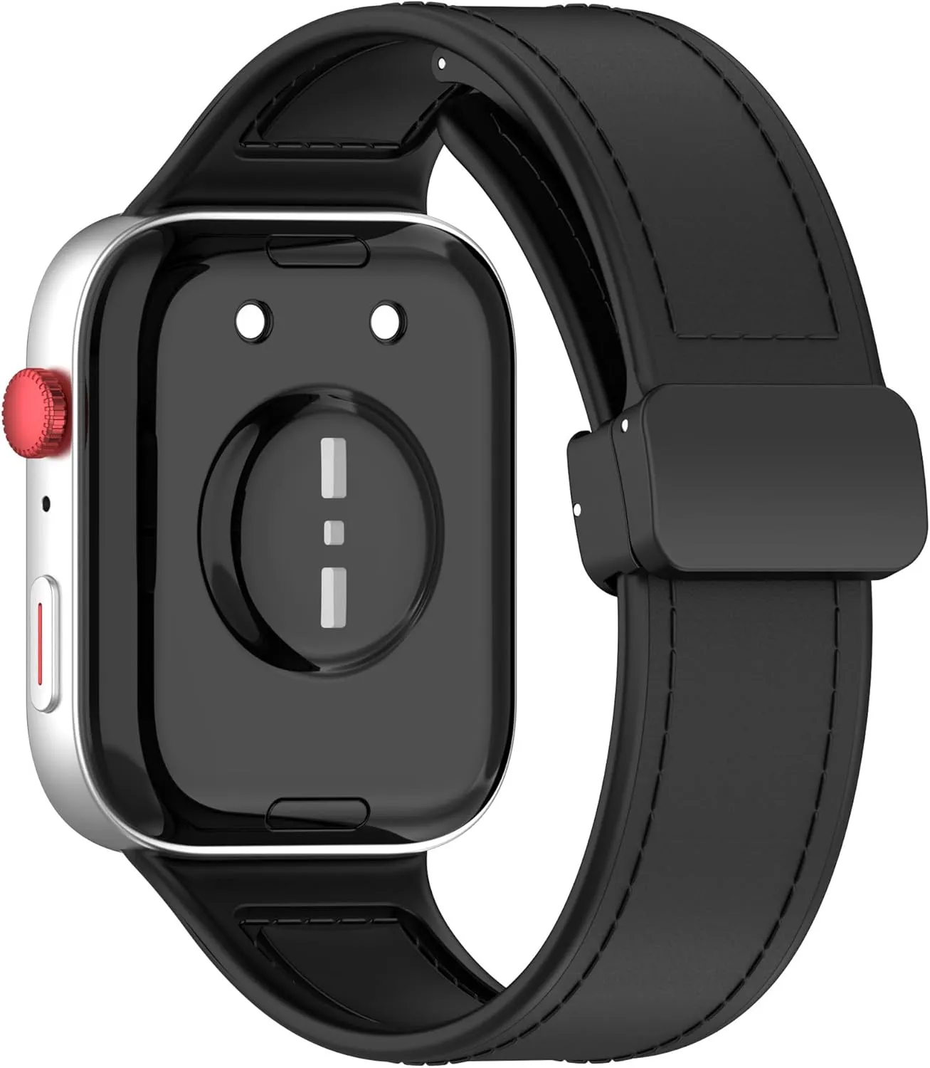 Suitable for Huawei Watch Fit3 Silicone Leather Strap with Magnetic Buckle