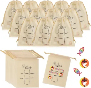 Sumind 36 Set Christian Tic Tac Toe Game Gift for Kids Religious Party Favors with Jesus Bible Mini Wooden Jesus Fish Game Drawstring Bags Sunday School Gifts for Kids Prize Church Supplies