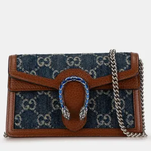Super Mini GG Denim Dionysus Crossbody Bag