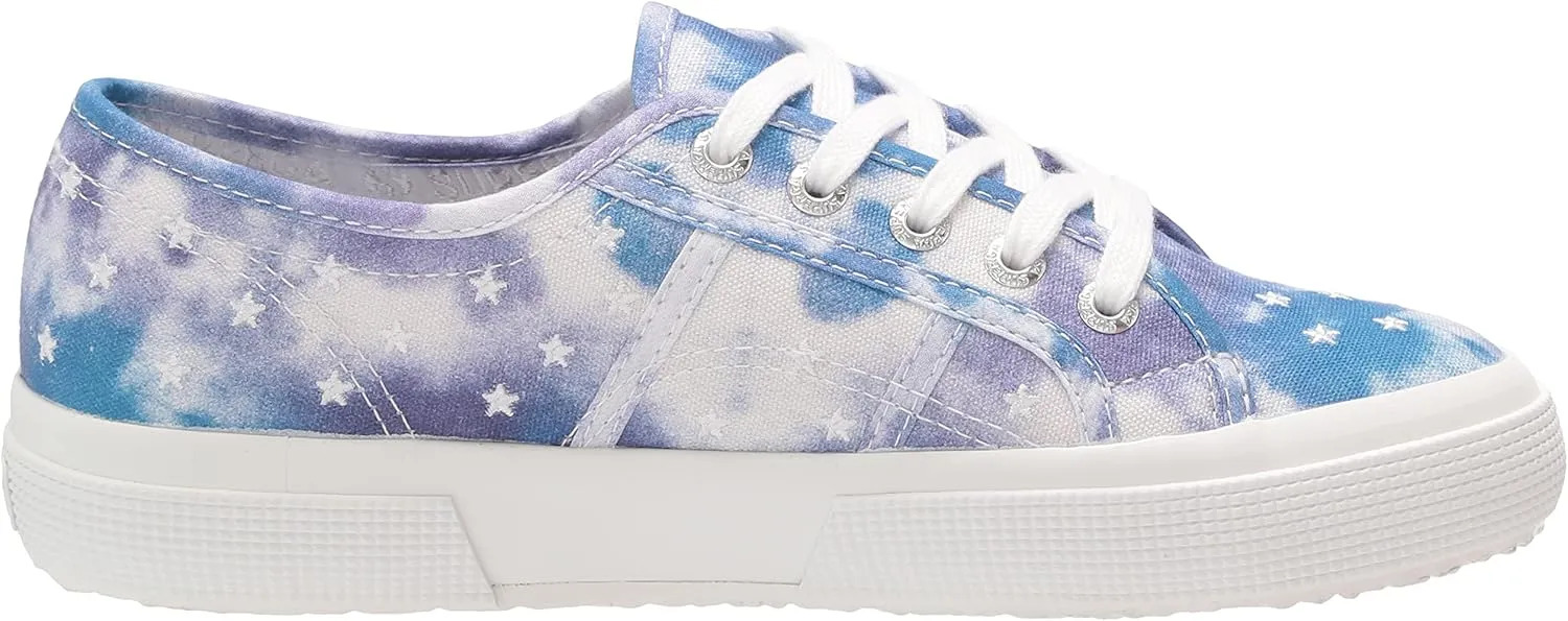 Superga Women's 2750 Print Stars Embroidery Sneaker