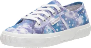 Superga Women's 2750 Print Stars Embroidery Sneaker