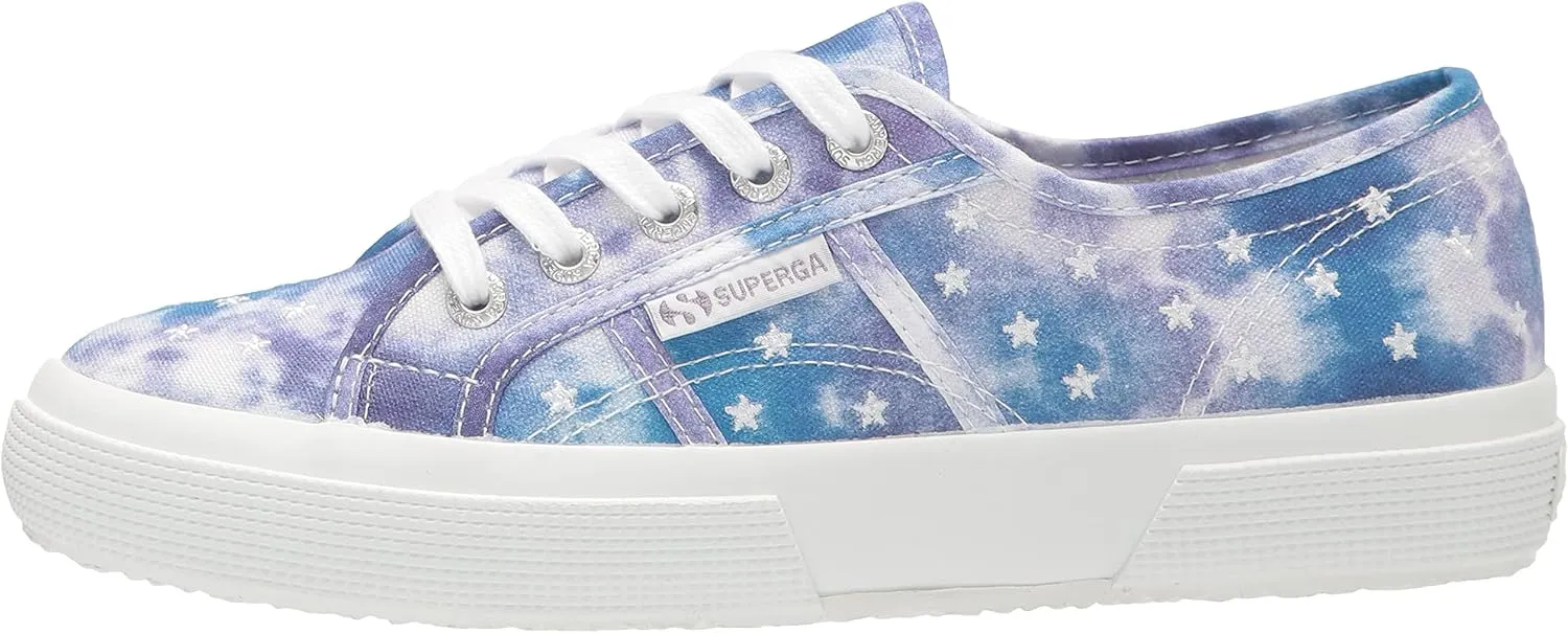 Superga Women's 2750 Print Stars Embroidery Sneaker