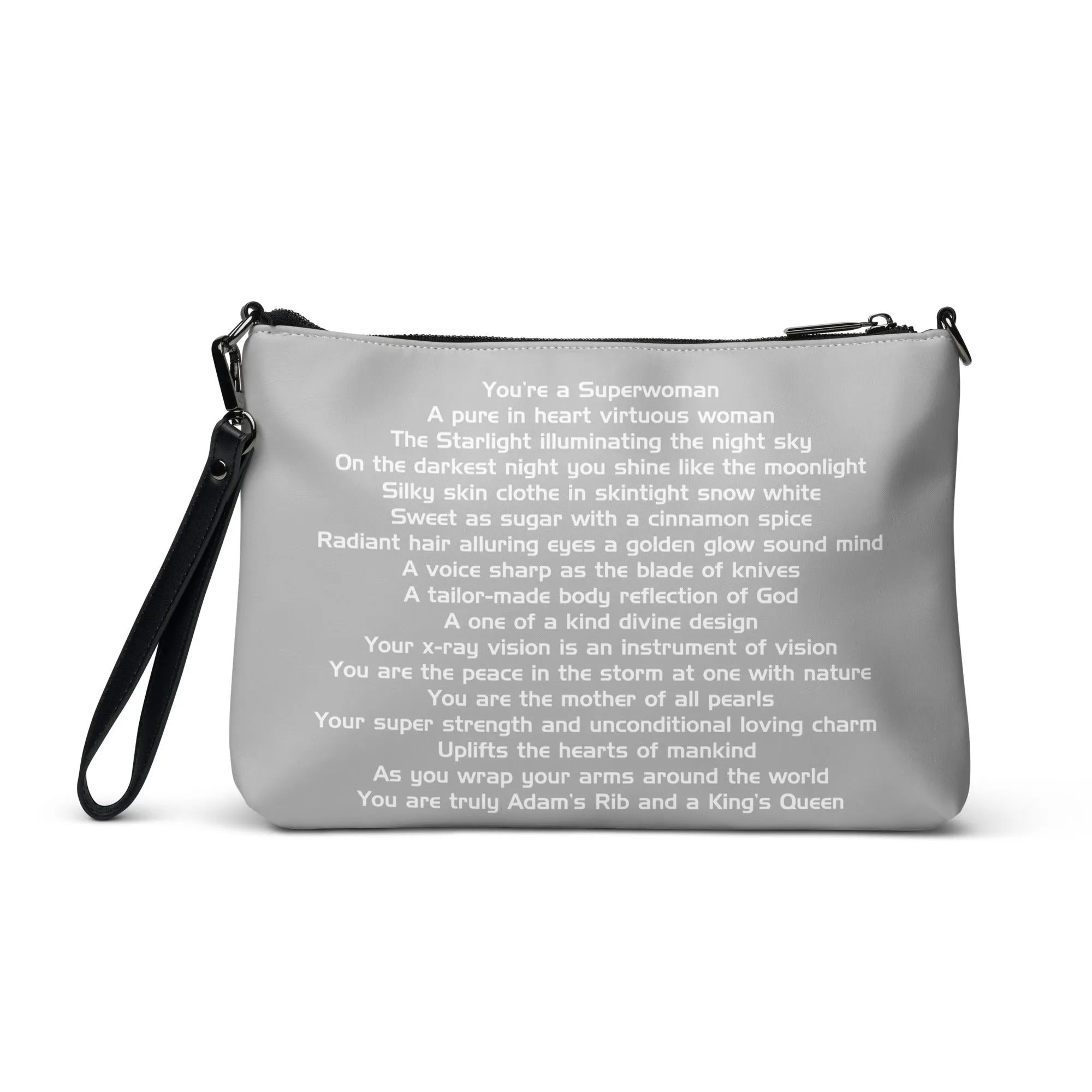 SUPERWOMAN BY XCLUSIF POETIX SILVER Crossbody bag