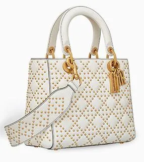 Supple Lady Dior Bag in Studded Cannage