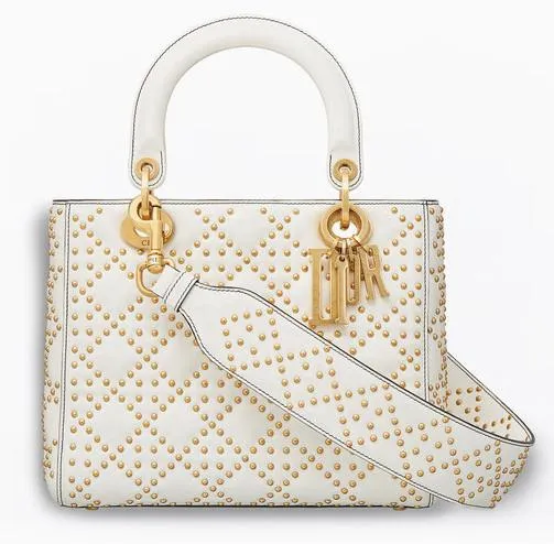 Supple Lady Dior Bag in Studded Cannage