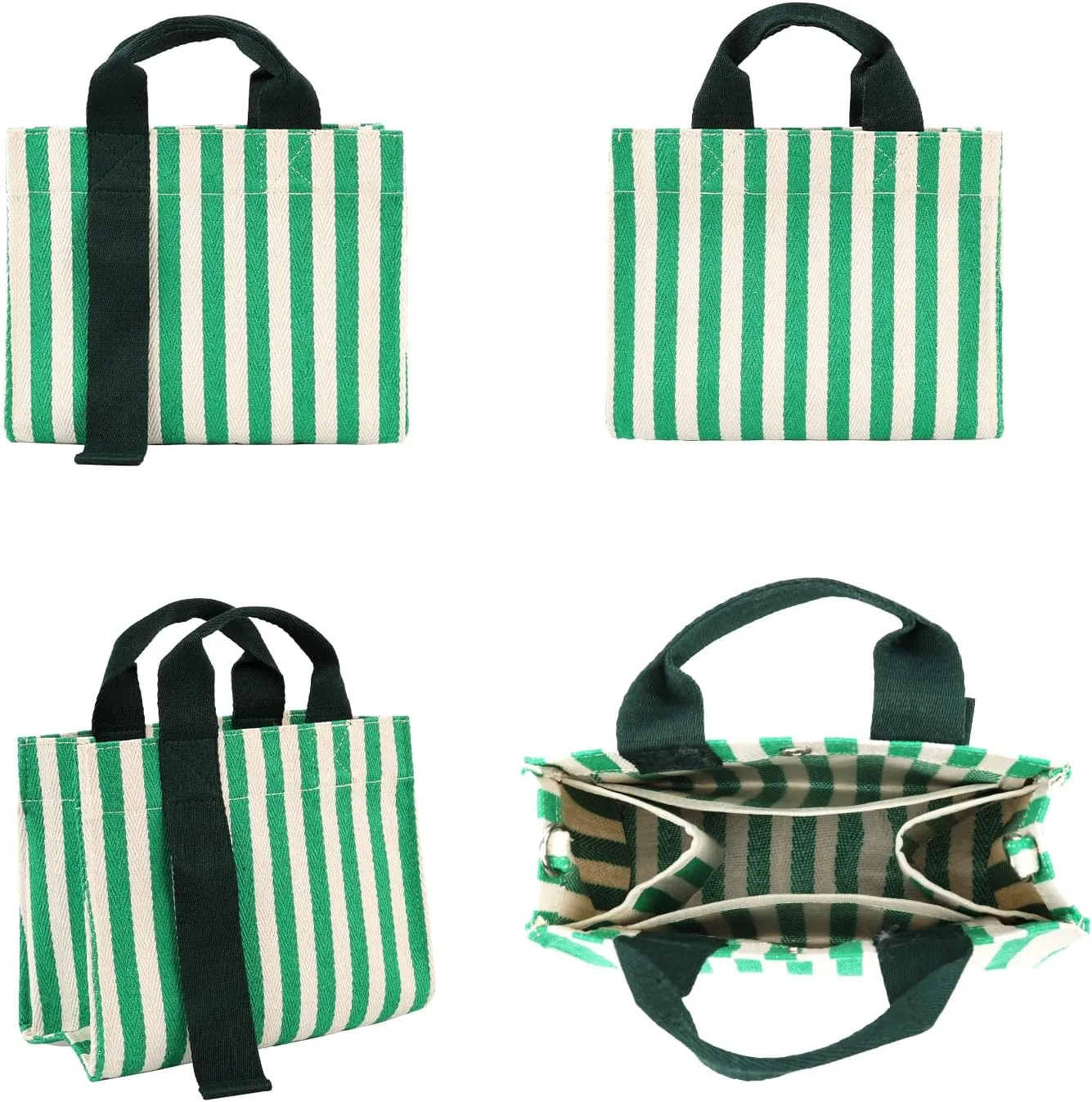 Surblue Tote Bag for Women Canvas Tote Handbag with Pockets Women Shoulder Bag Travel Shoulder Bags