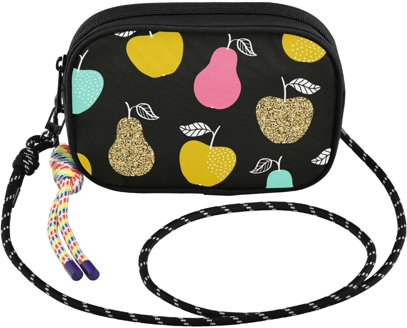 susiyo Apples and Pears Pattern Crossbody Sling Bag with Adjustable Strap Small Crossbody Handbags Phone Purse for Women Men Girls Travel