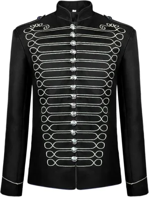 Sywiyi Men's Palace Prince Costume Halloween Medieval Royal Court Uniform Jacket Long Sleeve Tops