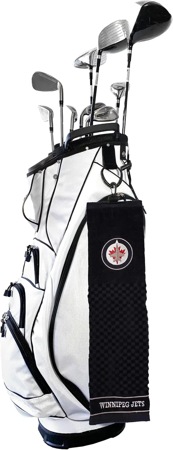 Team Golf NHL Embroidered Golf Towel, Checkered Scrubber Design, Embroidered Logo