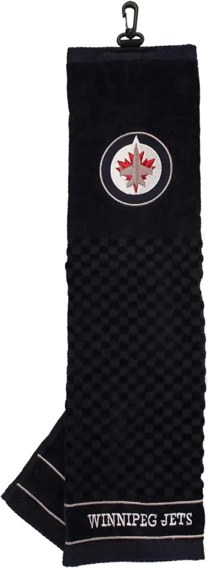 Team Golf NHL Embroidered Golf Towel, Checkered Scrubber Design, Embroidered Logo