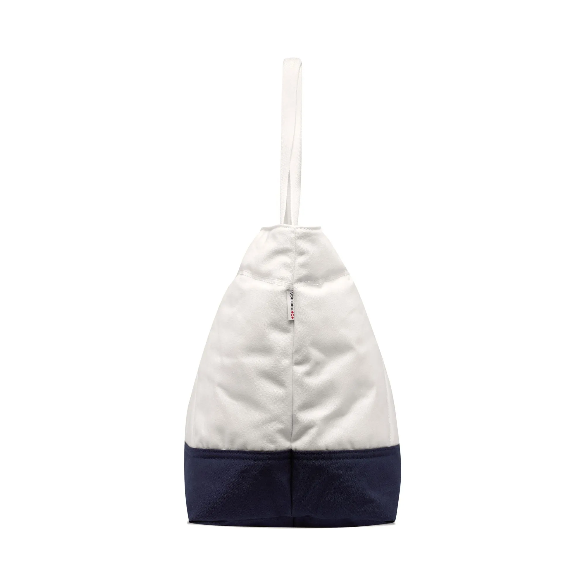 TENNIS MATCH PADDED TOTE BAG - Bags - TOTE BAG - Unisex - WHITE AVORIO-NAVY
