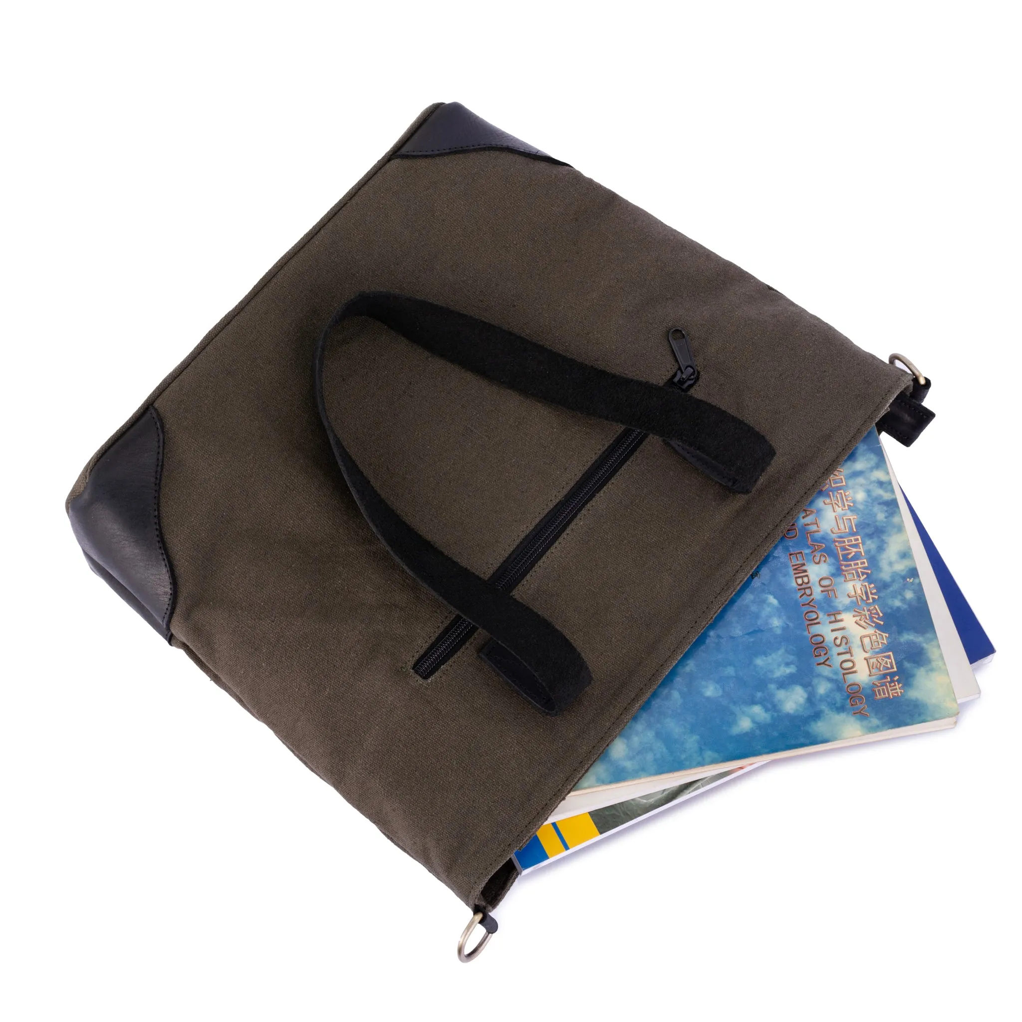 The Devon Canvas Tote Bag for Woman With Leather Straps