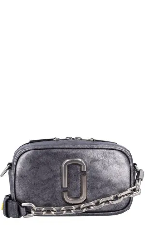 The Metallic Distressed Big Shot Crossbody Bag