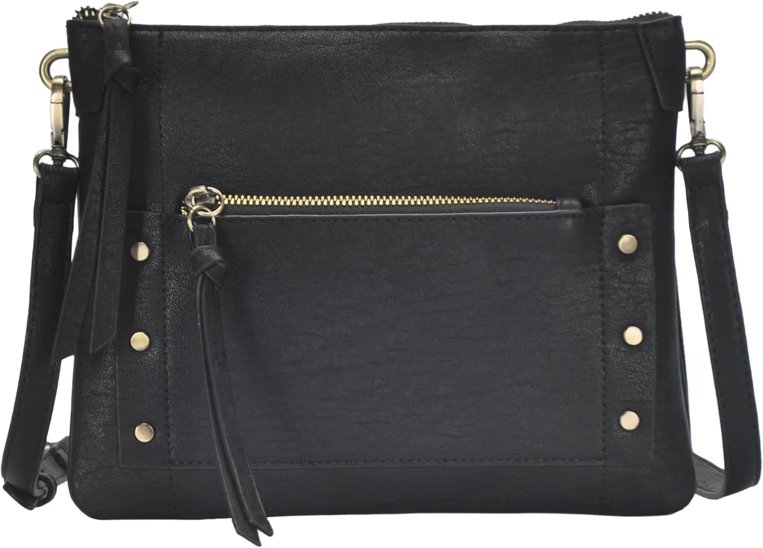 The Savannah Crossbody Shoulder Bag | Vegan leather Shoulder Bag with removable crossbody strap |11"x 1.5"x8.5"|