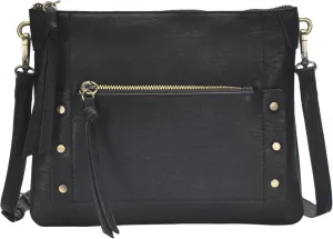 The Savannah Crossbody Shoulder Bag | Vegan leather Shoulder Bag with removable crossbody strap |11"x 1.5"x8.5"|
