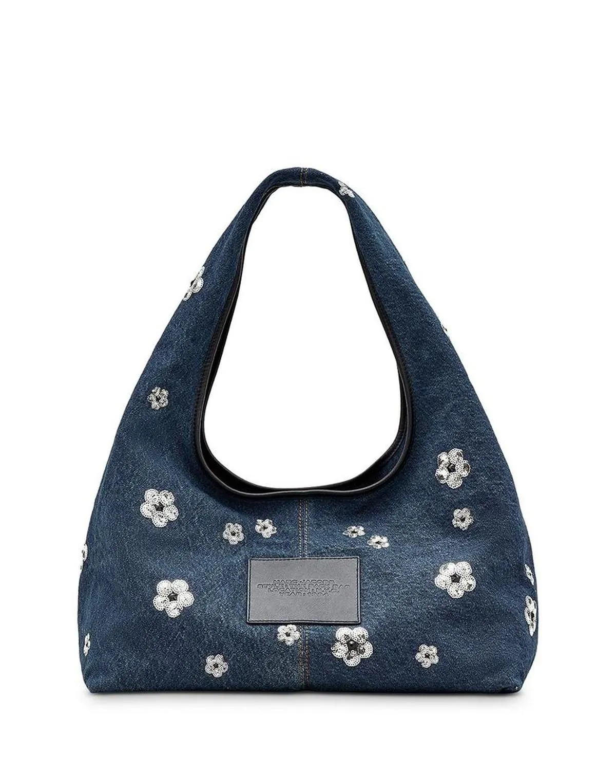 The Sequin Daisy Denim Sack Bag