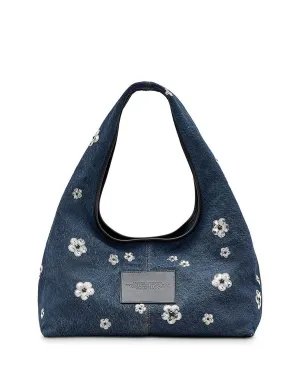 The Sequin Daisy Denim Sack Bag