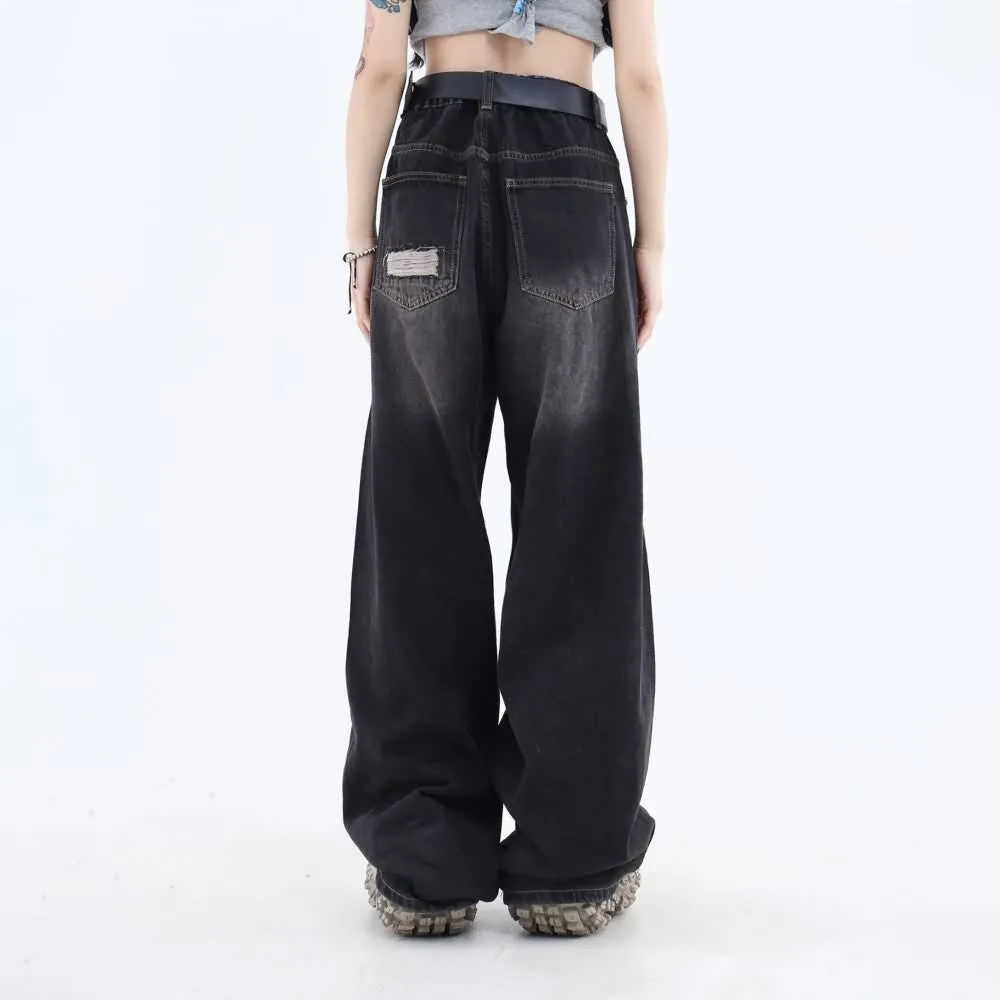 Tie Dye Grunge Distressed Baggy Jeans