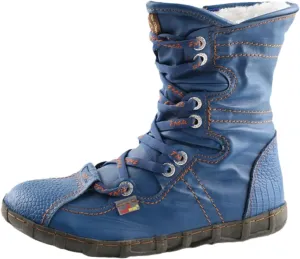 TMA EYES Women Snow Boots PU and Genuine Leather Patchwork Faux Fur Inner Lining Slip-Resistant and Long-Lasting Woemn Ankle Boots