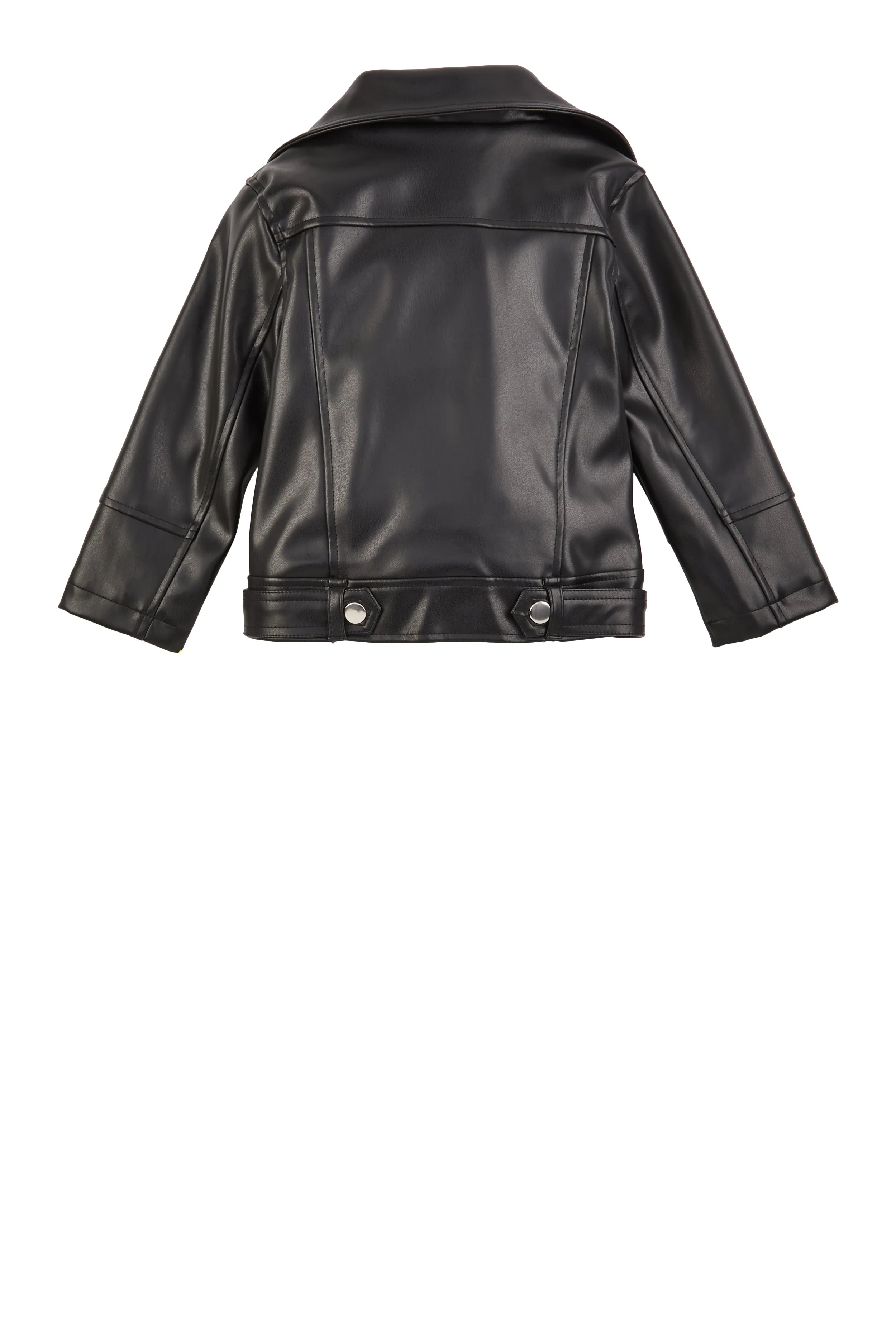 Toddler Girls Faux Leather Moto Jacket