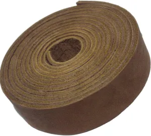 TOFL Genuine Top-Grain Leather Strap | 72 Inches Long | 7/8 Inch Wide | 1/8 Inch Thick (7-8 oz) | 1 Leather Strip Medium Brown