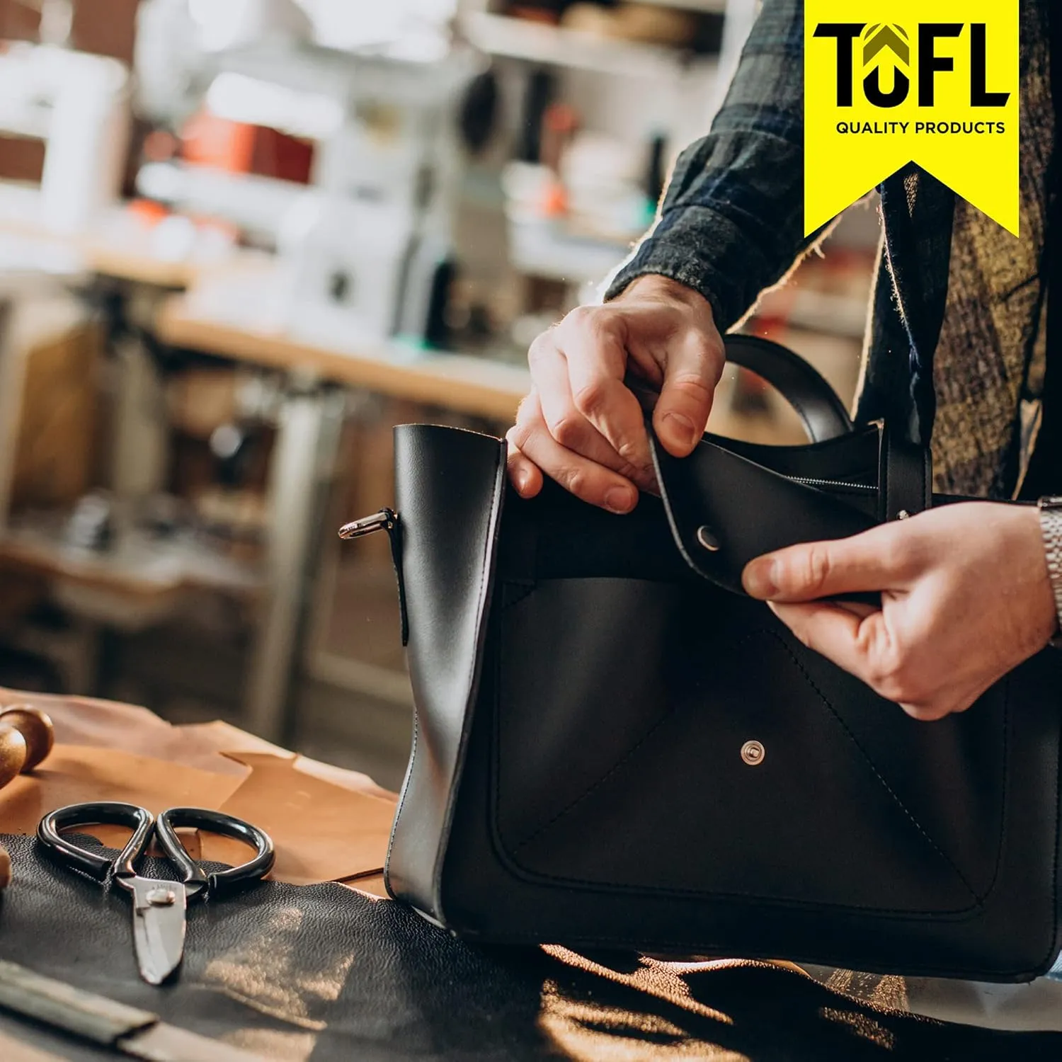 TOFL Genuine Top-Grain Leather Strap 72" Long 7/8" Wide 1/8" Thick (7-8 oz) DIY Arts & Craft Projects, Clothing, Jewelry, Wrapping | Navy Blue