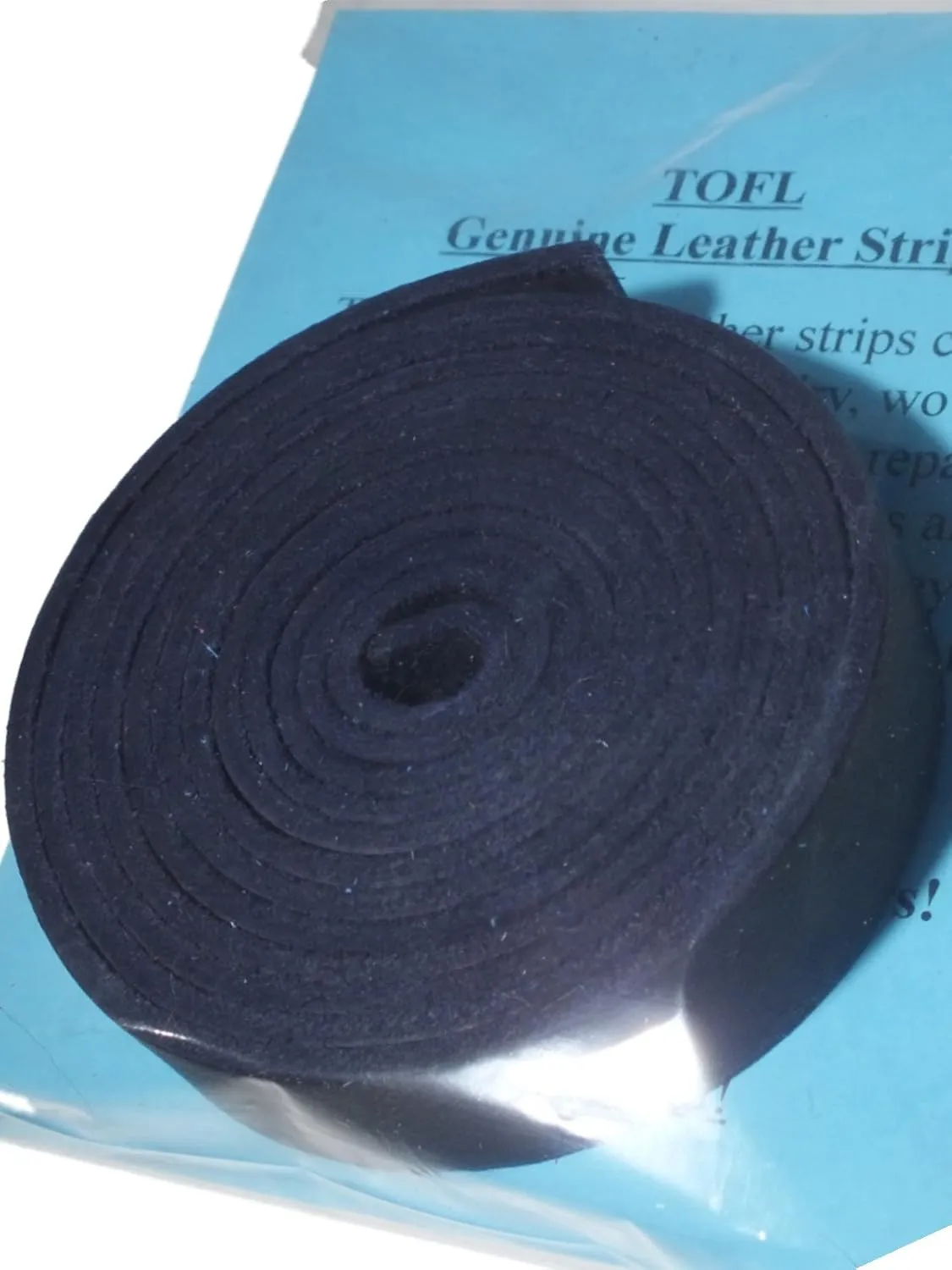 TOFL Genuine Top-Grain Leather Strap 72" Long 7/8" Wide 1/8" Thick (7-8 oz) DIY Arts & Craft Projects, Clothing, Jewelry, Wrapping | Navy Blue