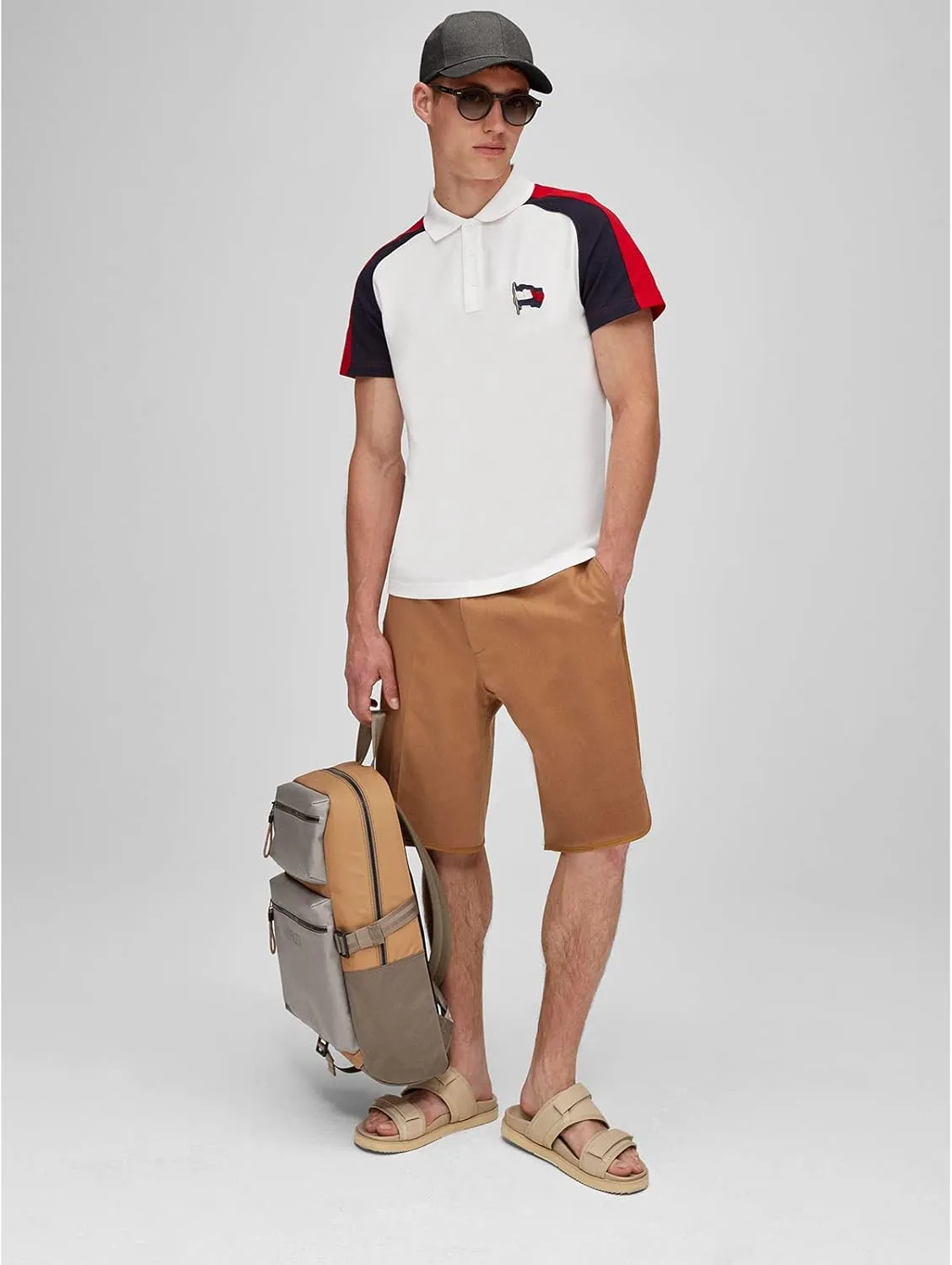 Tommy Hilfiger Men's Cotton Billy Adjustable Flap Baseball Cap