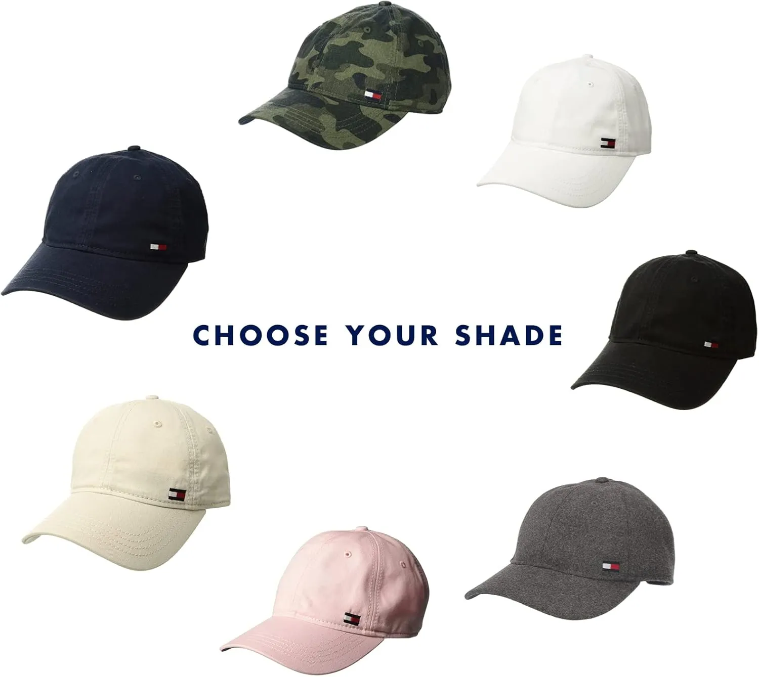 Tommy Hilfiger Men's Cotton Billy Adjustable Flap Baseball Cap