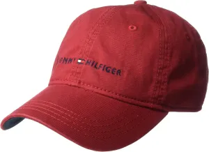 Tommy Hilfiger Men's Cotton Logo Adjustable Baseball Cap