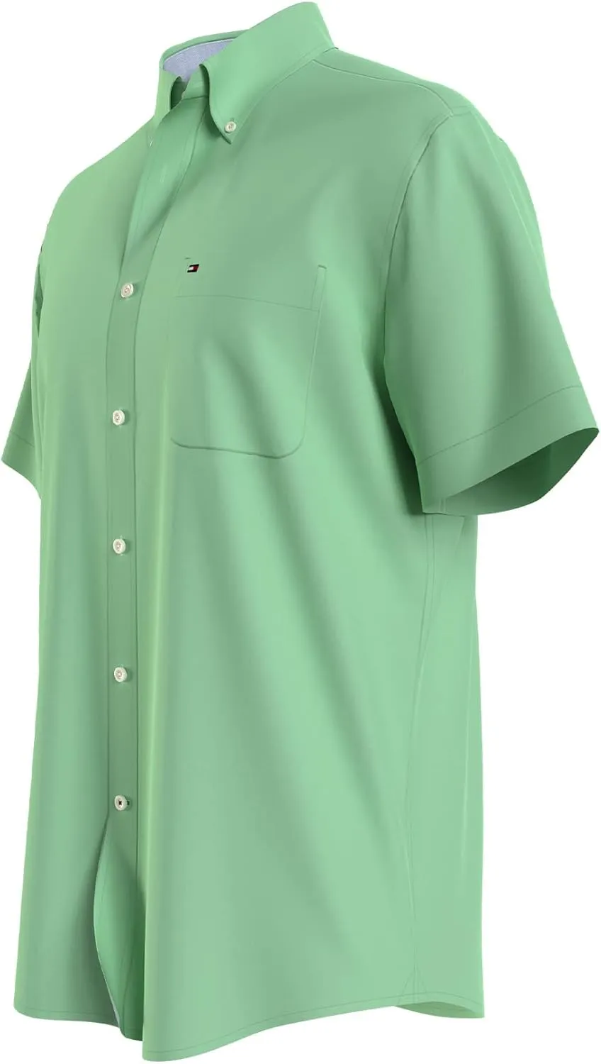 Tommy Hilfiger Men's Short Sleeve Casual Button Down Shirt in Classic Fit