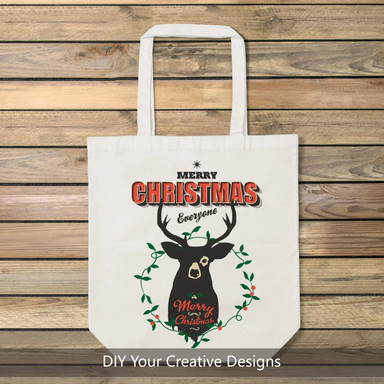 TOPDesign 2 | 6 | 12 Pack Super Strong Large 17.5"x16.5"x5" 10oz Cotton Canvas Tote Bag, Reusable Grocery Shopping Bags, Blank Natural Bags for Crafts, DIY Your Creative Designs (Pack of 6)