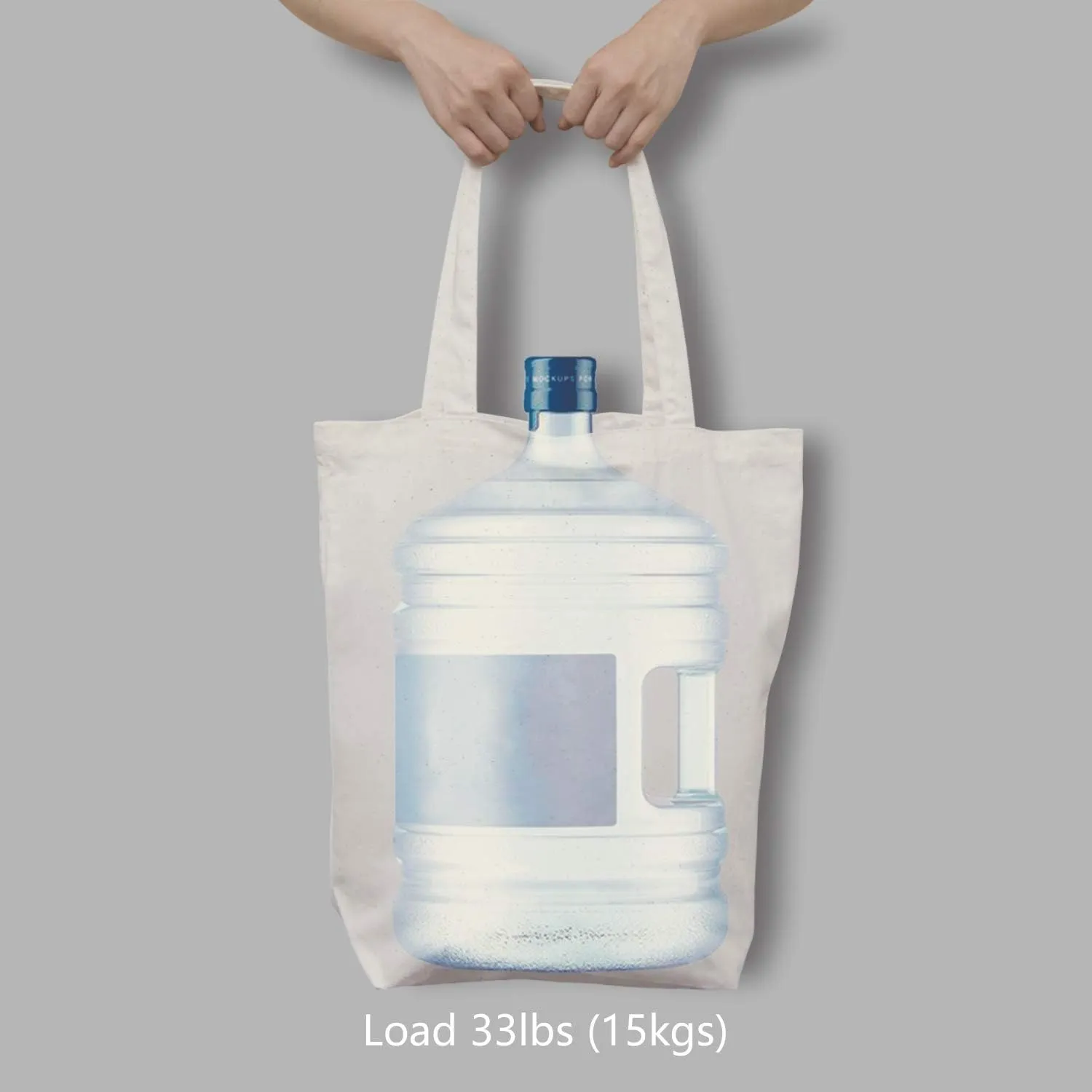 TOPDesign 2 | 6 | 12 Pack Super Strong Large 17.5"x16.5"x5" 10oz Cotton Canvas Tote Bag, Reusable Grocery Shopping Bags, Blank Natural Bags for Crafts, DIY Your Creative Designs (Pack of 6)