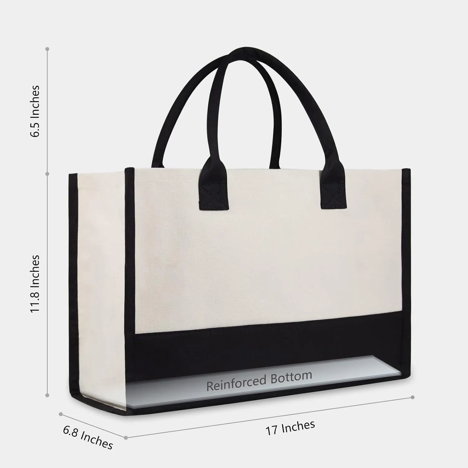 TOPDesign Embroidery Initial Canvas Tote Bag, Personalized Present Bag, Suitable for Wedding, Birthday, Beach, Holiday, is a Great Gift for Women, Mom, Teachers, Friends, Bridesmaids (Letter B)