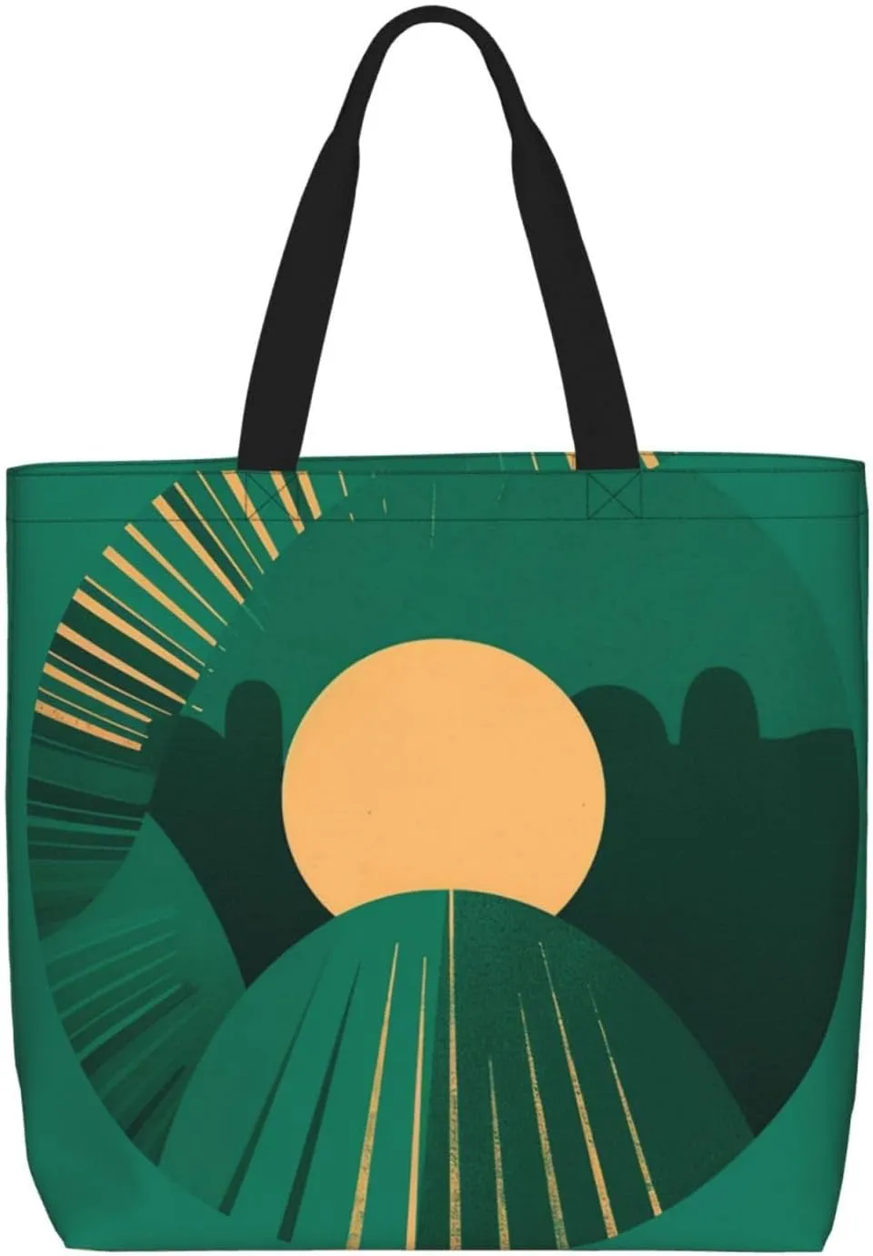 Tote Bag for Women Baby Turtles and Sea Turtles Shoulder Bag with Zipper Handbag Large Capacity Reusable Grocery Bag