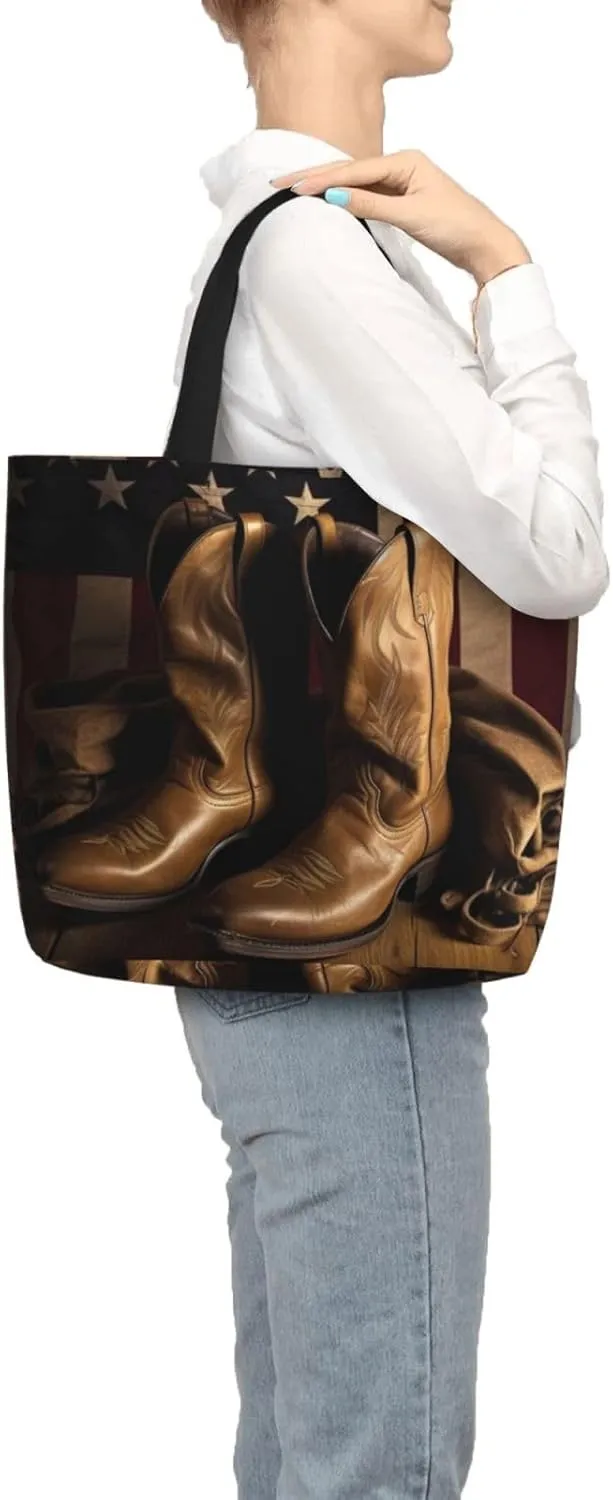 Tote Bag for Women Beach Sunrise Shoulder Bag with Zipper Handbag Large Capacity Reusable Grocery Bag