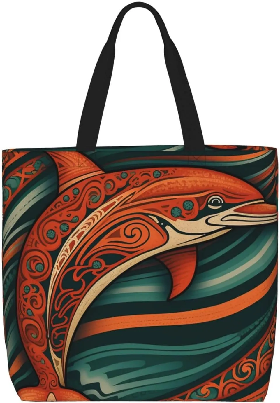 Tote Bag for Women Carefully Spelled with Love Shoulder Bag with Zipper Handbag Large Capacity Reusable Grocery Bag