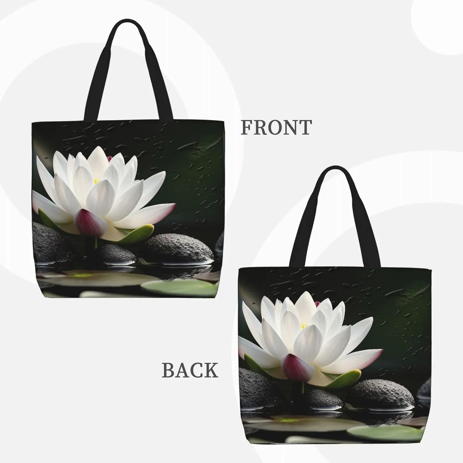 Tote Bag for Women Computer technology Shoulder Bag with Zipper Handbag Large Capacity Reusable Grocery Bag
