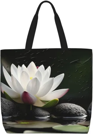 Tote Bag for Women Computer technology Shoulder Bag with Zipper Handbag Large Capacity Reusable Grocery Bag