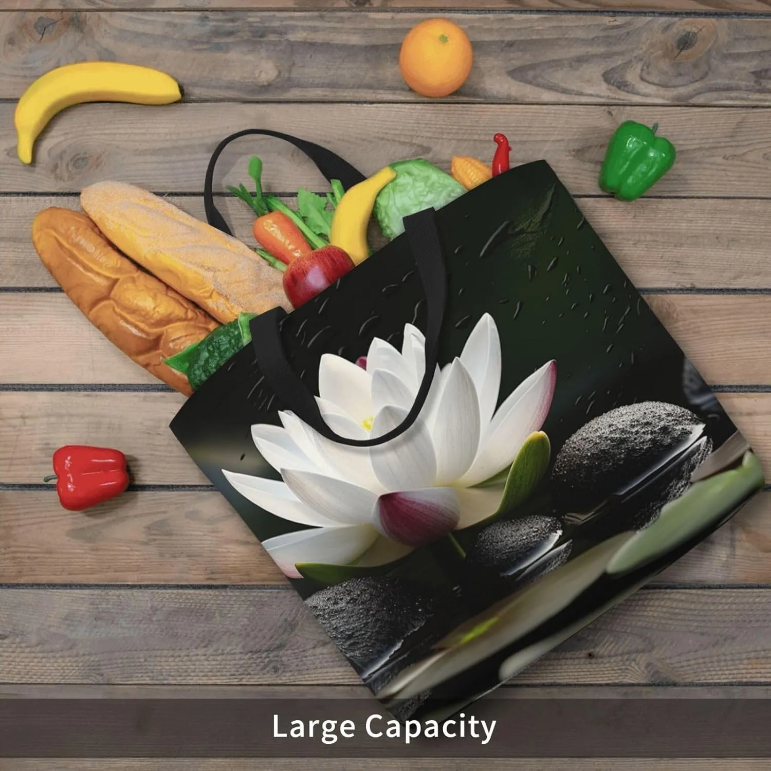 Tote Bag for Women Computer technology Shoulder Bag with Zipper Handbag Large Capacity Reusable Grocery Bag