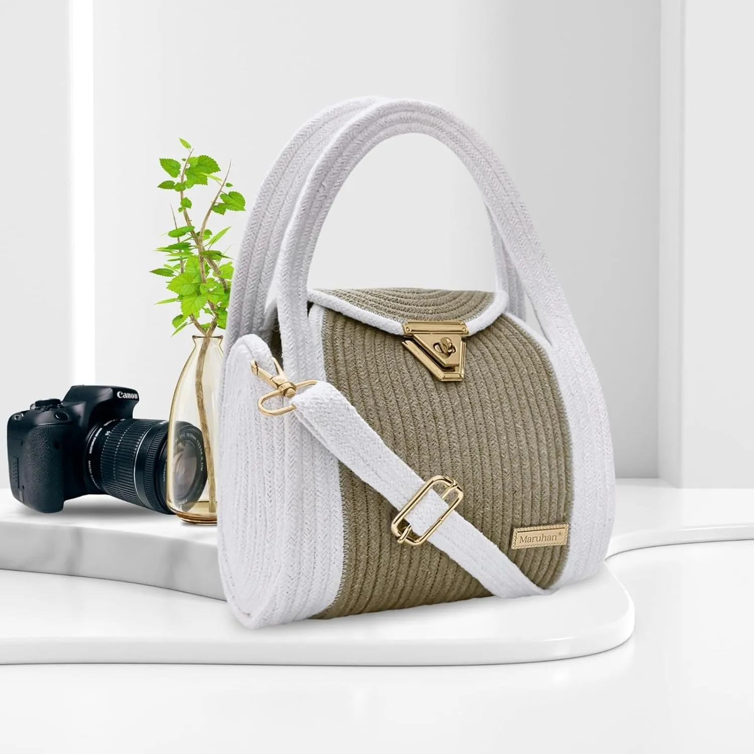 Tote Bag for Women Lightweight 1 Compartment Shoulder Bag Handbag Quilted Shoulder Bag Handbag for Travel Work Beach Gym Shop