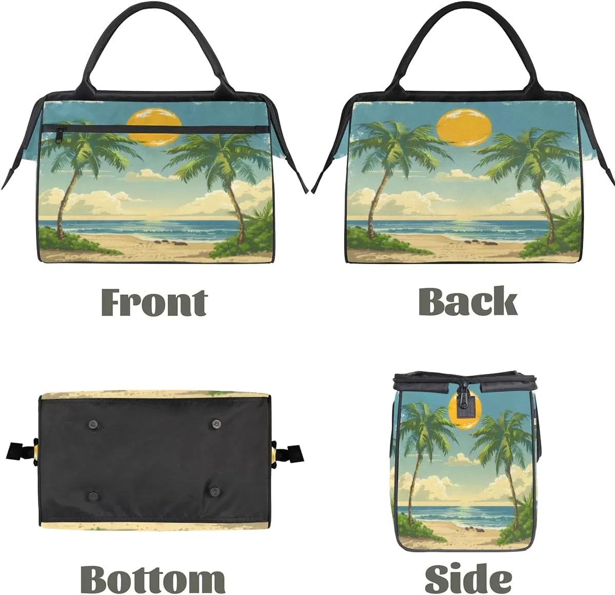 Tote Bag for Women, Lightweight Tote Bag with Zipper, Large Shoulder Bag Handbag for Travel, Work