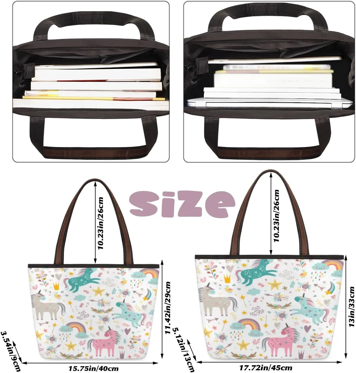Tote Bag for Women with Zipper Large Capacity Top Handle Casual Shoulder Bag Handbag Reusable Shopping
