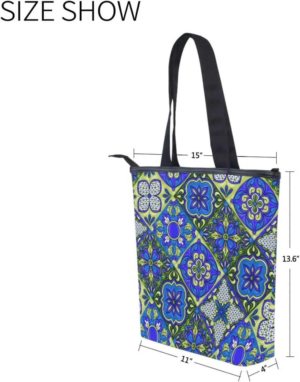 Tote Bags for Women Canvas Tote Purse Shoulder Bags with Pockets Top Handle Shoulder Handbags Tote Bag Pattren 1