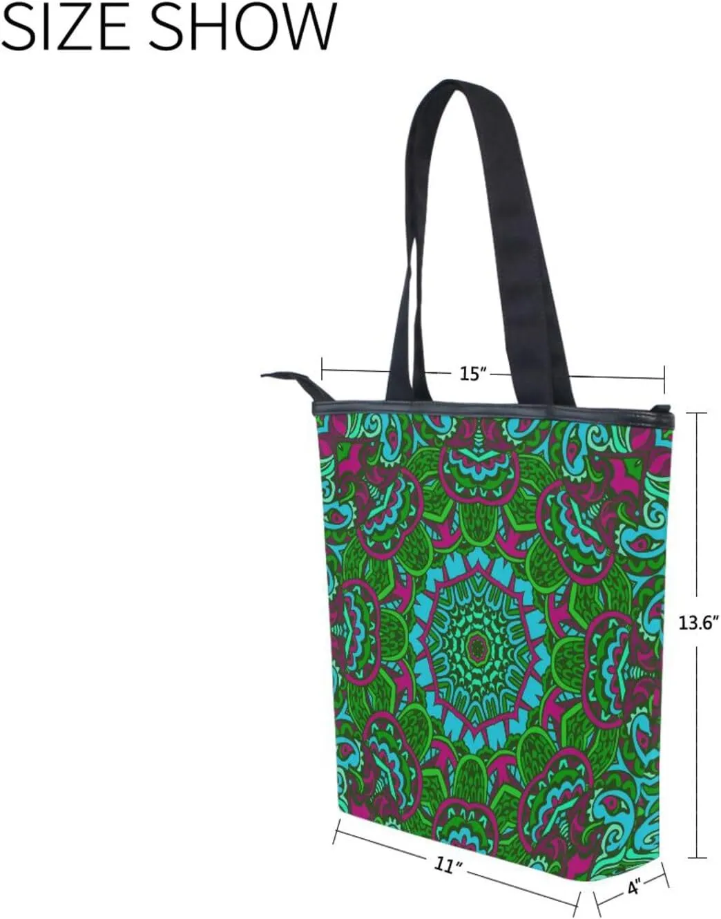 Tote Bags for Women Canvas Tote Purse Shoulder Bags with Pockets Top Handle Shoulder Handbags Tote Bag Pattren 1