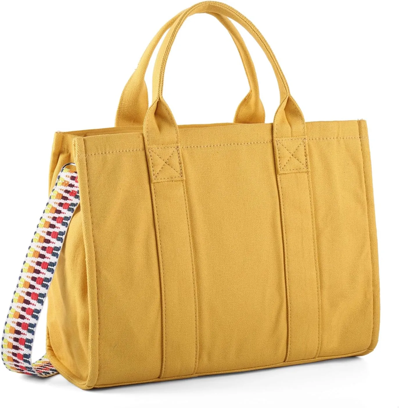 Tote Bags for Women Handbag Tote Purse with Zipper Canvas Crossbody Bag Shoulder Bag