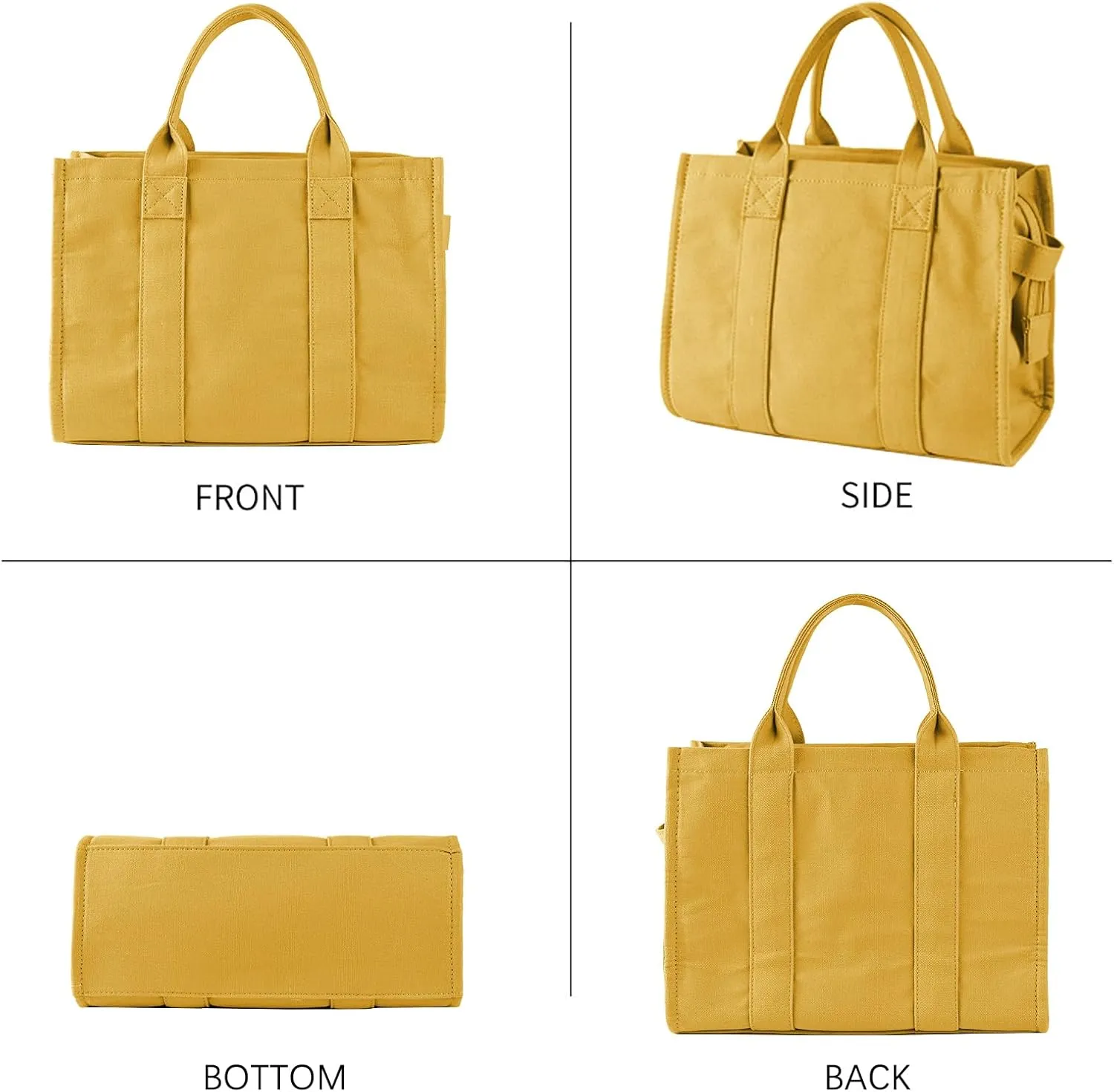 Tote Bags for Women Handbag Tote Purse with Zipper Canvas Crossbody Bag Shoulder Bag