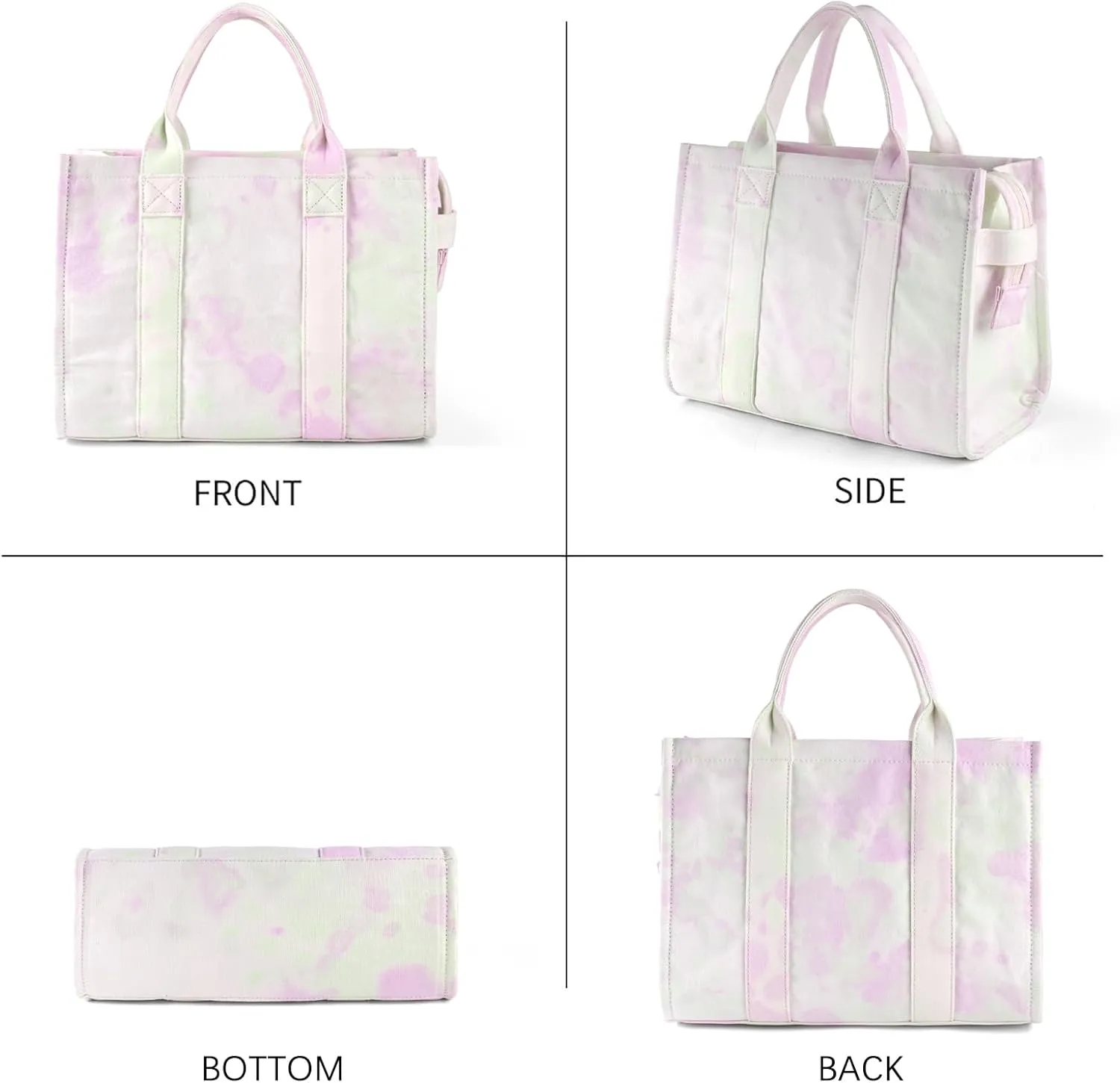 Tote Bags for Women Handbag Tote Purse with Zipper Canvas Crossbody Bag Shoulder Bag