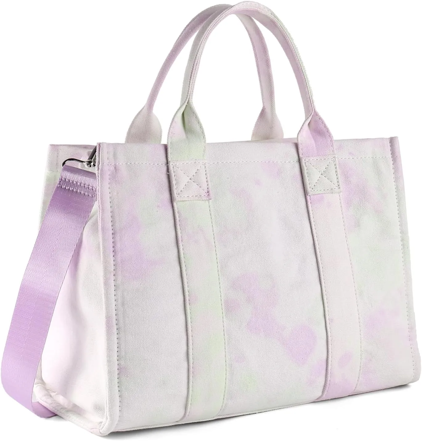Tote Bags for Women Handbag Tote Purse with Zipper Canvas Crossbody Bag Shoulder Bag